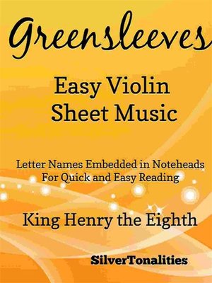 cover image of Greensleeves Easy Violin Sheet Music